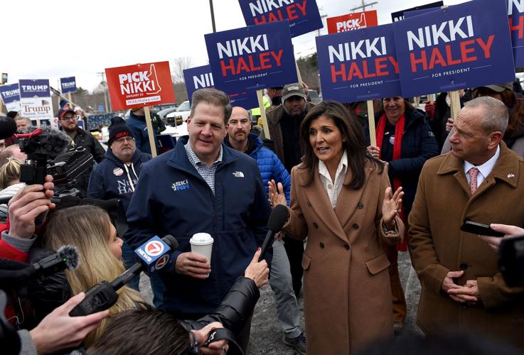 Haley at Hampton polls