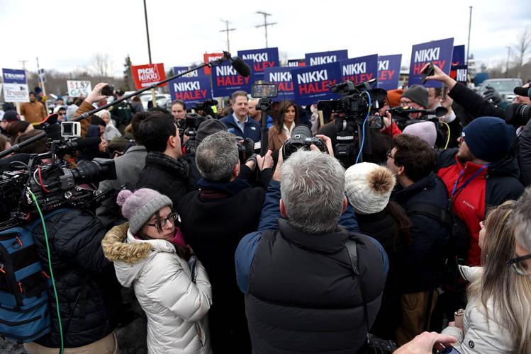Haley at Hampton polls