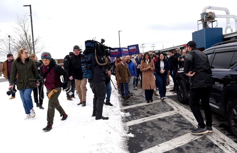 Haley at Hampton polls