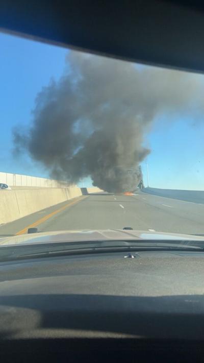 Vehicle fire on I-95 bridge